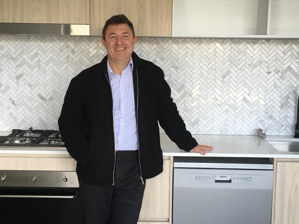 Anthony Demase at handover of his Melbourne house and land package, settled with Crest Property Investments